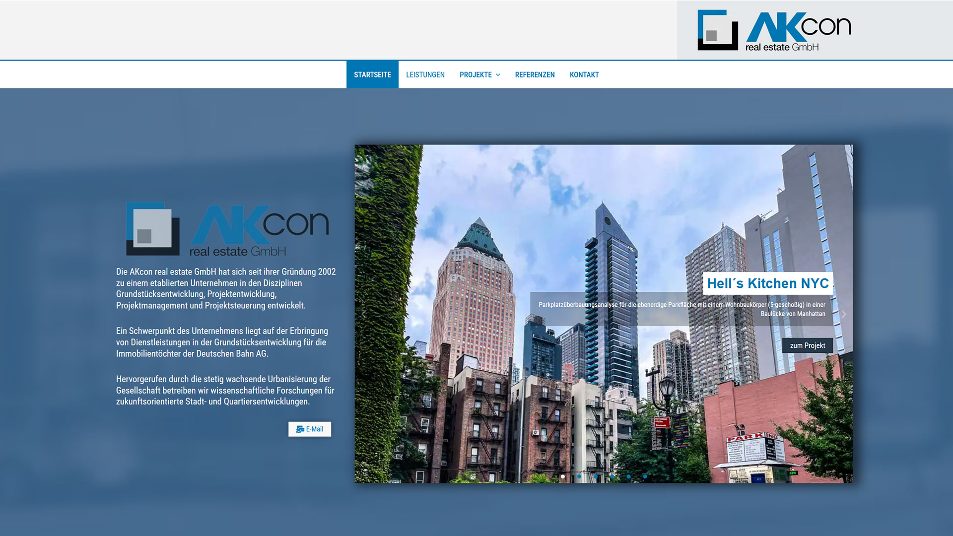 Referenzprojekt: AKCON — Website von Konrad Griesser